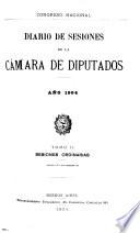 Diario de sesiones de la Cámara de Diputados