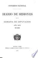 Diario de sesiones de la Cámara de Diputados