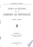 Diario de sesiones de la Cámara de Diputados