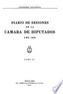 Diario de sesiones de la Cámara de diputados