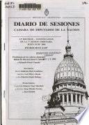 Diario de sesiones de la Cámara de diputados