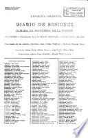 Diario de sesiones de la Cámara de Diputados