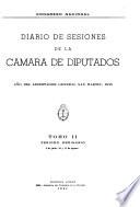 Diario de sesiones de la Cámara de Diputados