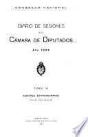 Diario de sesiones de la Cámara de Diputados