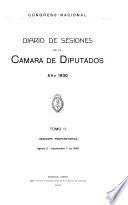 Diario de sesiones de la Cámara de diputados