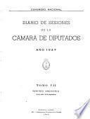 Diario de sesiones de la Cámara de Diputados