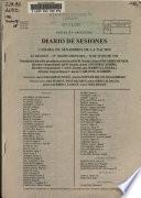 Diario de sesiones de la Cámara de diputados