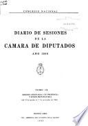 Diario de sesiones de la Cámara de Diputados
