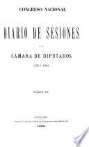 Diario de sesiones de la Cámara de Diputados