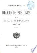 Diario de sesiones de la Cámara de Diputados