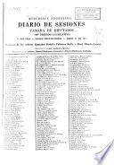 Diario de sesiones de la Cámara de Diputados