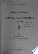Diario de sesiones de la Cámara de Diputados