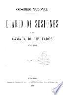 Diario de sesiones de la Cámara de Diputados