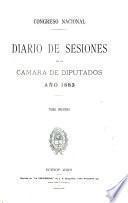 Diario de sesiones de la Cámara de Diputados