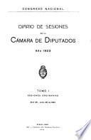 Diario de sesiones de la Cámara de Diputados