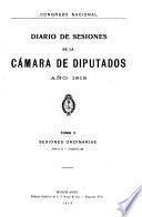 Diario de sesiones de la Cámara de diputados