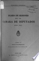 Diario de sesiones de la Cámara de Diputados