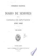 Diario de sesiones de la Cámara de Diputados