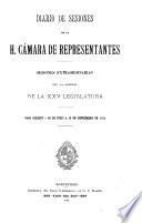 Diario de sesiones de la Cámara de Representantes