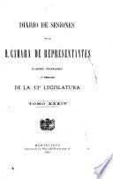 Diario de sesiones de la Cámara de Representantes