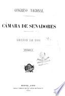 Diario de sesiones de la Cámara de Senadores