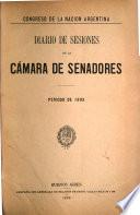 Diario de sesiones de la Cámara de Senadores