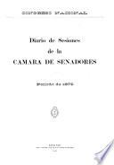 Diario de sesiones de la Cámara de Senadores