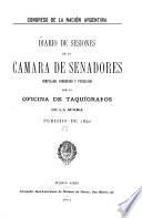Diario de sesiones de la Cámara de Senadores