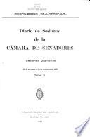 Diario de sesiones de la Cámara de Senadores