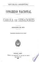 Diario de sesiones de la Cámara de Senadores