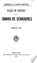 Diario de sesiones de la camara de Senadores