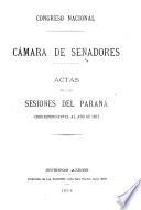Diario de sesiones de la camara de Senadores