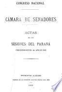 Diario de sesiones de la Cámara de Senadores