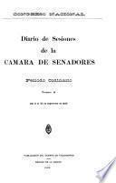 Diario de sesiones de la Cámara de Senadores