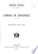 Diario de sesiones de la Cámara de Senadores