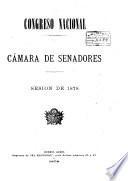 Diario de sesiones de la Cámara de Senadores