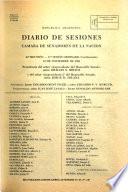 Diario de sesiones de la Cámara de Senadores