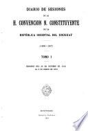Diario de sesiones de la H. Convención N. Constituyente de la Repúlica Oriental del Uruguay (1916-1917).