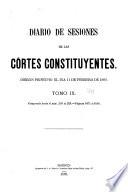 Diario de sesiones de las Córtes constituyentes