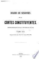 Diario de sesiones de las Córtes constituyentes