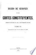 Diario de sesiones de las Córtes constituyentes