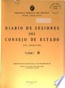 Diario de sesiones del Consejo de Estado de la República Oriental del Uruguay
