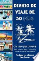 Diario de viaje de 30 das con libro para colorear