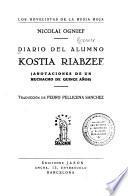 Diario del alumno Kostia Riabzef