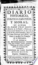 Diario historico, politico-canonico y moral