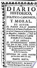 Diario historico, politico-canonico, y moral