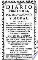 Diario historico, politico-canonico, y moral