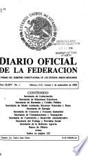 Diario oficial de la federación
