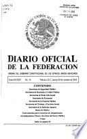 Diario oficial de la federación