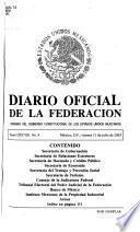 Diario oficial de la federación